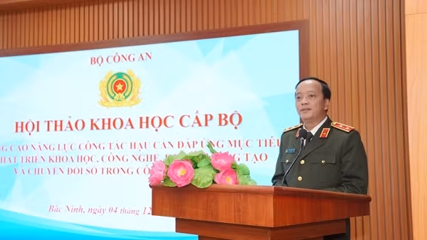 Công tác hậu cần trong CAND phải lấy khoa học, công nghệ, đổi mới sáng tạo và chuyển đổi số làm trụ cột