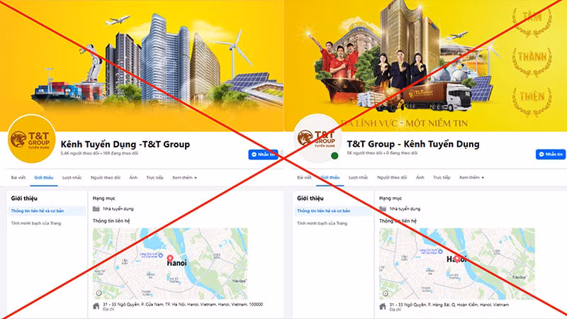 Cảnh giác trước chiêu trò giả mạo tuyển dụng T&T Group trên mạng xã hội để lừa đảo -0
