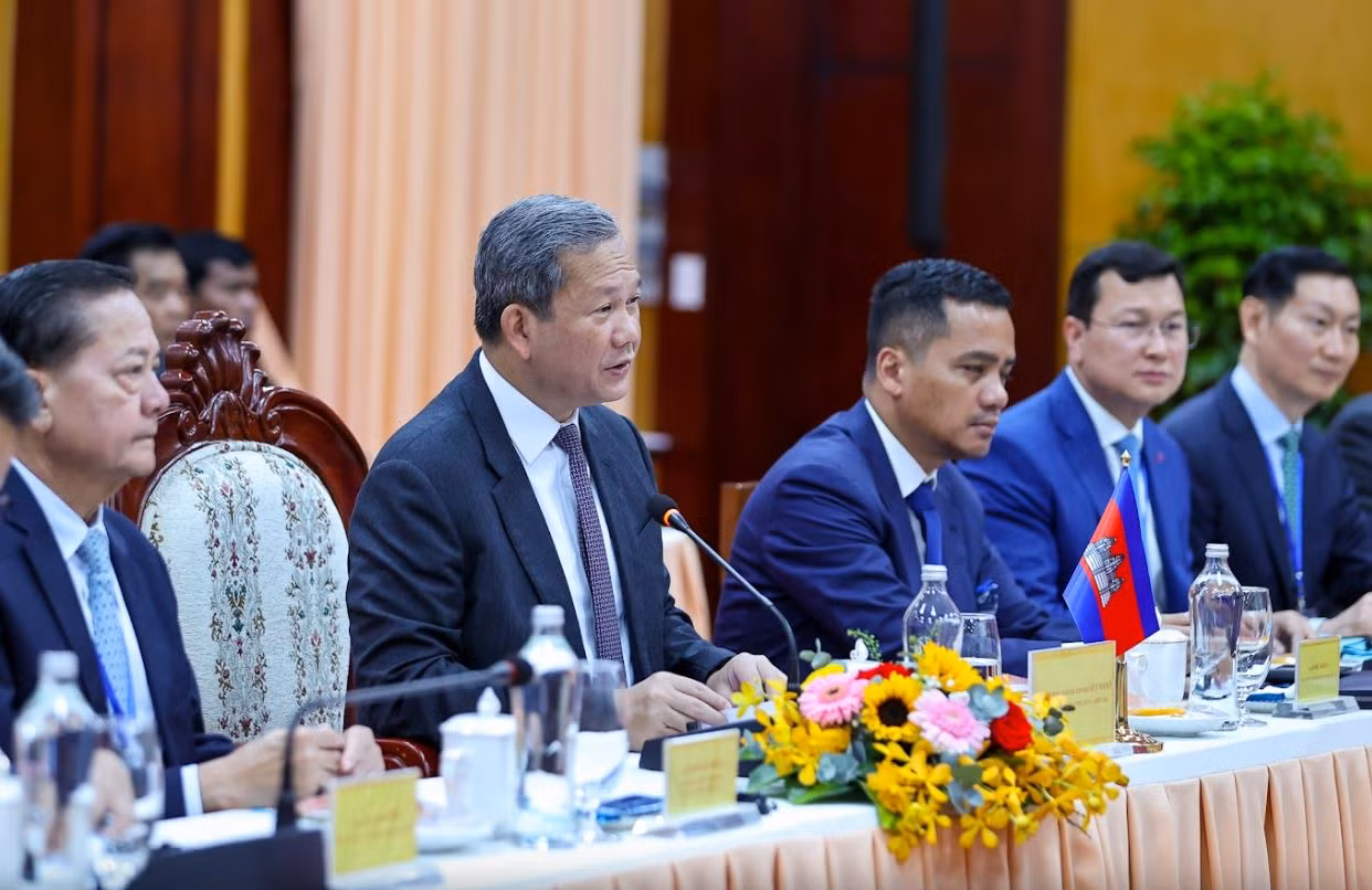 Thủ tướng Phạm Minh Chính hội đàm với Thủ tướng Campuchia Hun Manet -0
