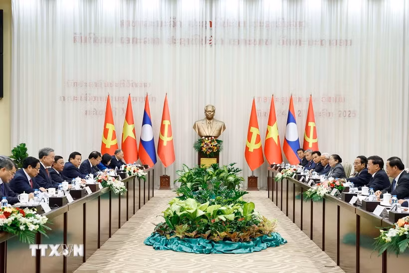 Tuyên bố chung Việt Nam-Lào nhân chuyến thăm của Tổng Bí thư Tô Lâm tới Lào -0