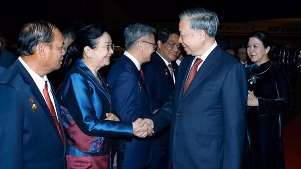 Tổng Bí thư Tô Lâm và Phu nhân kết thúc tốt đẹp chuyến thăm cấp Nhà nước tới Lào