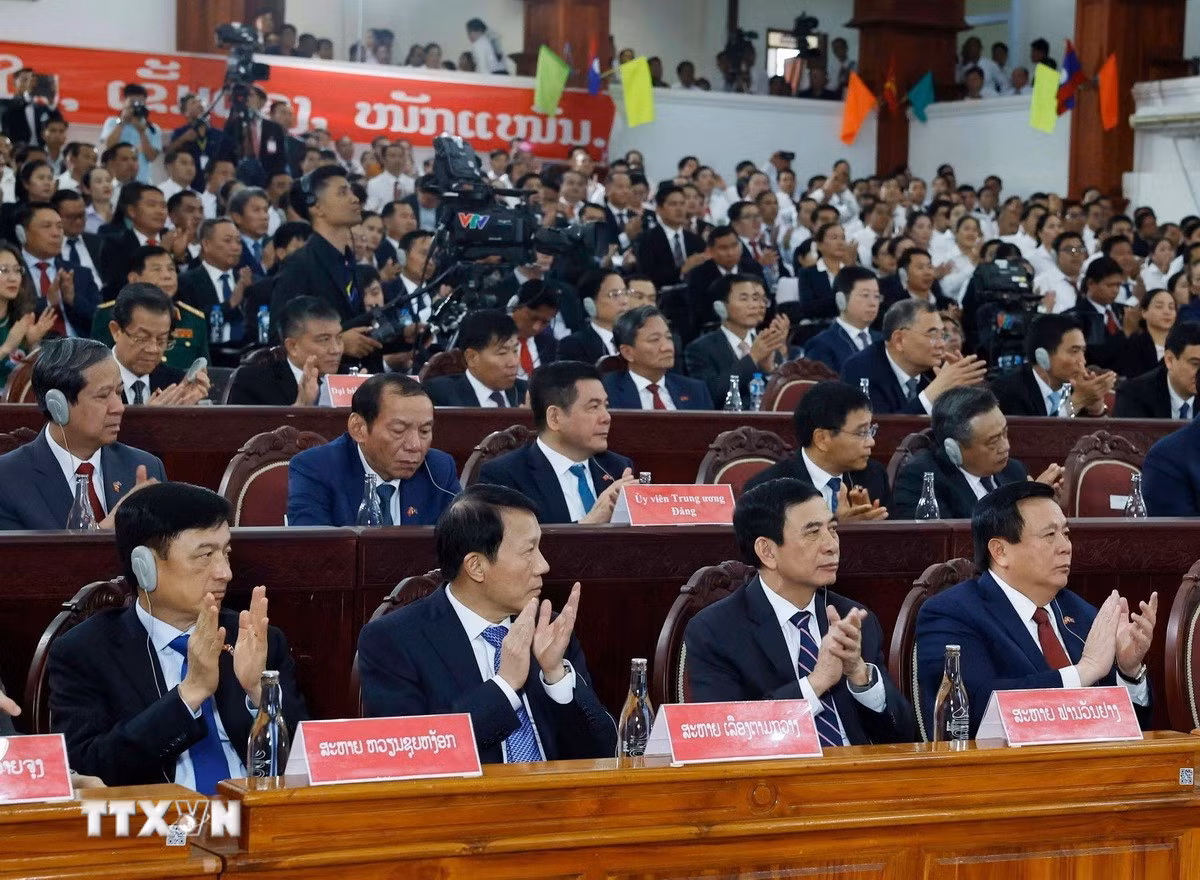 Phát biểu của Tổng Bí thư tại Học viện Chính trị và Hành chính Quốc gia Lào -0
