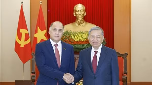 Tổng Bí thư Tô Lâm tiếp Thư ký Hội đồng An ninh Belarus