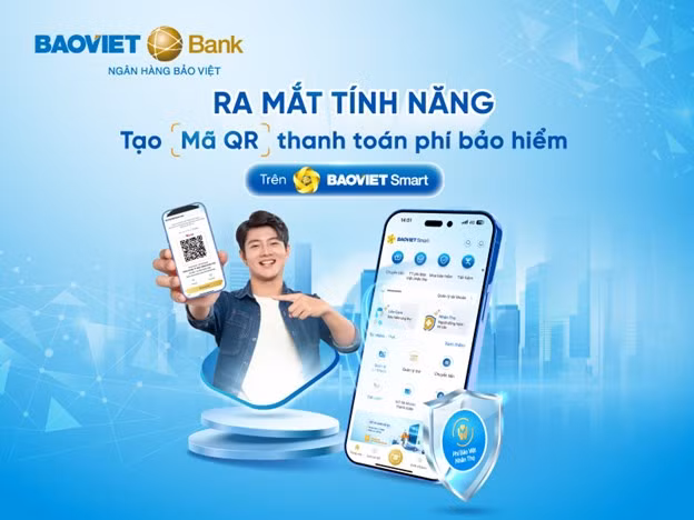 BAOVIET Bank ra mắt tính năng tạo mã QR cho giao dịch thanh toán phí bảo hiểm Nhân thọ trên BAOVIET Smart -0