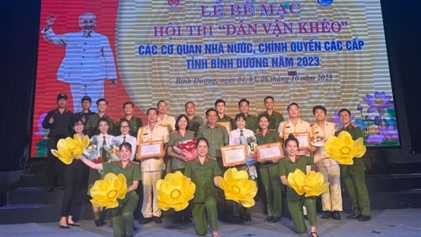 Công an tỉnh Bình Dương đạt giải Nhất hội thi “Dân vận khéo"