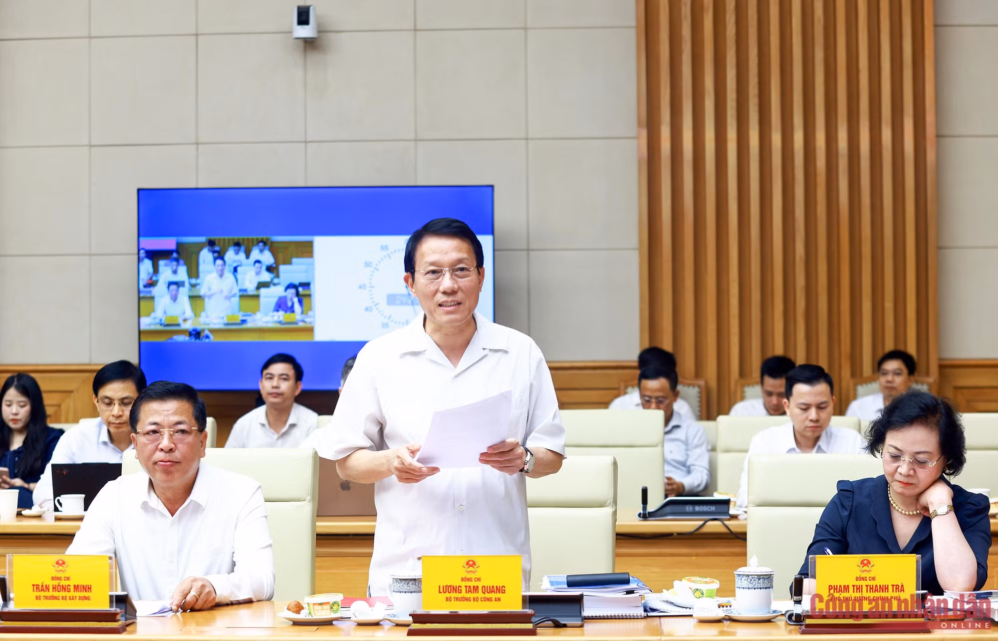 Bộ Công an quyết tâm đưa Đề án 06 về đích đúng tiến độ ảnh 3 Bt phát biểu -0