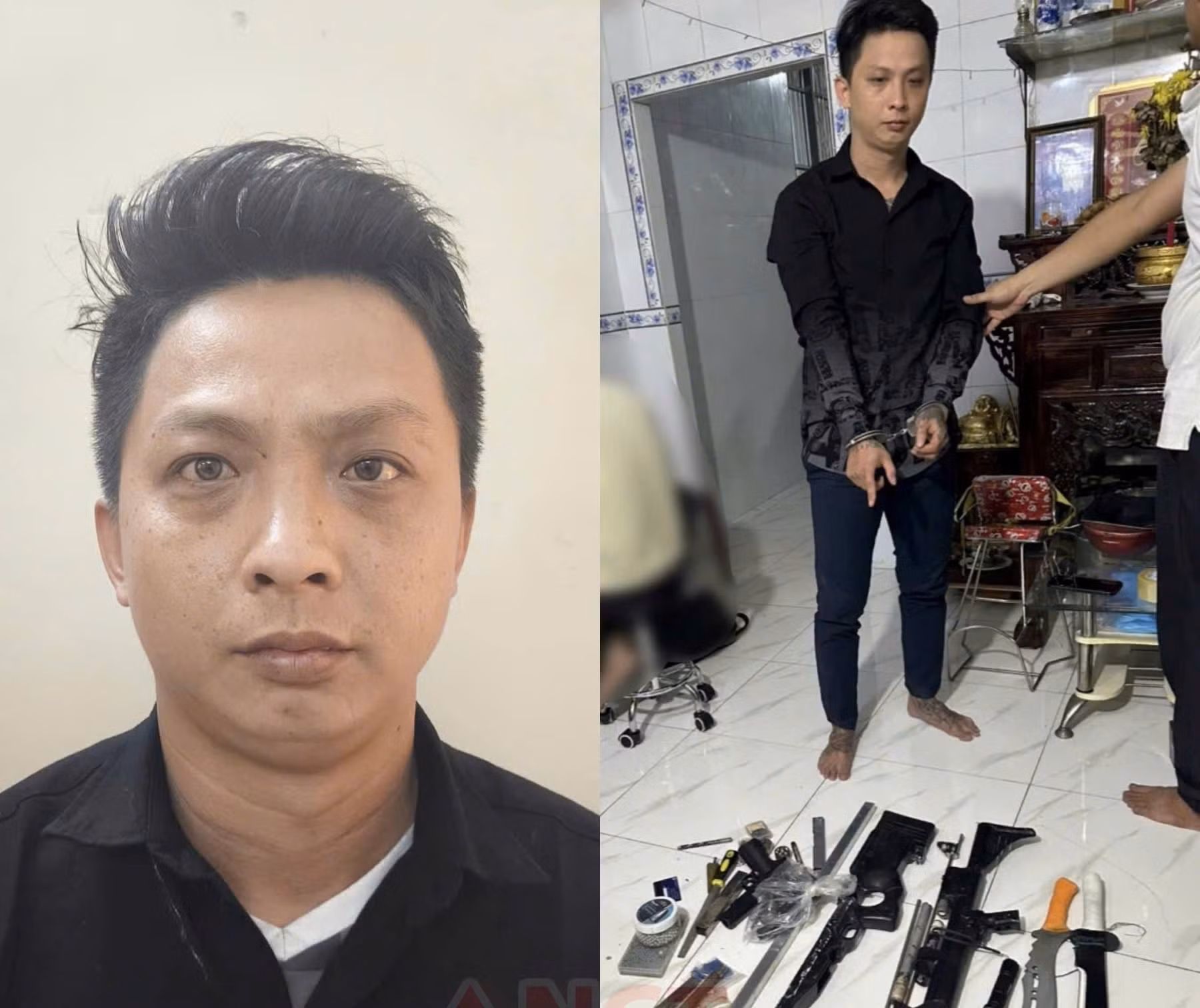 Nhóm đối tượng mua bán vũ khí quân dụng bị khởi tố -1