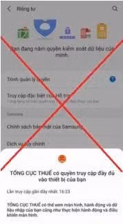 Một cơ sở kinh doanh bị lừa tiền vì cảnh báo ứng dụng giả mạo cơ quan thuế -0