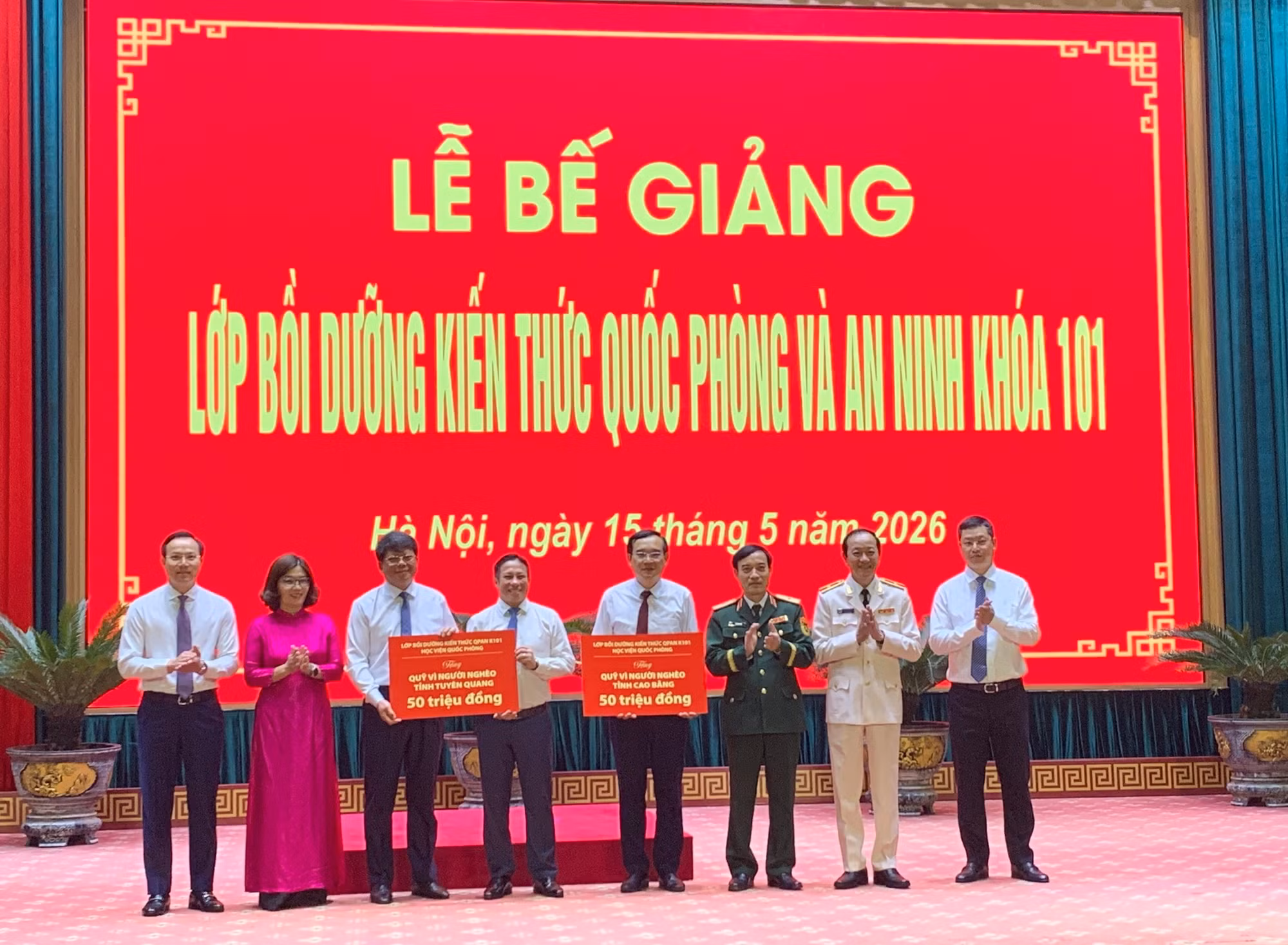 Bế mạc Lớp Bồi dưỡng kiến thước quốc phòng và an ninh khoá 101 -0
