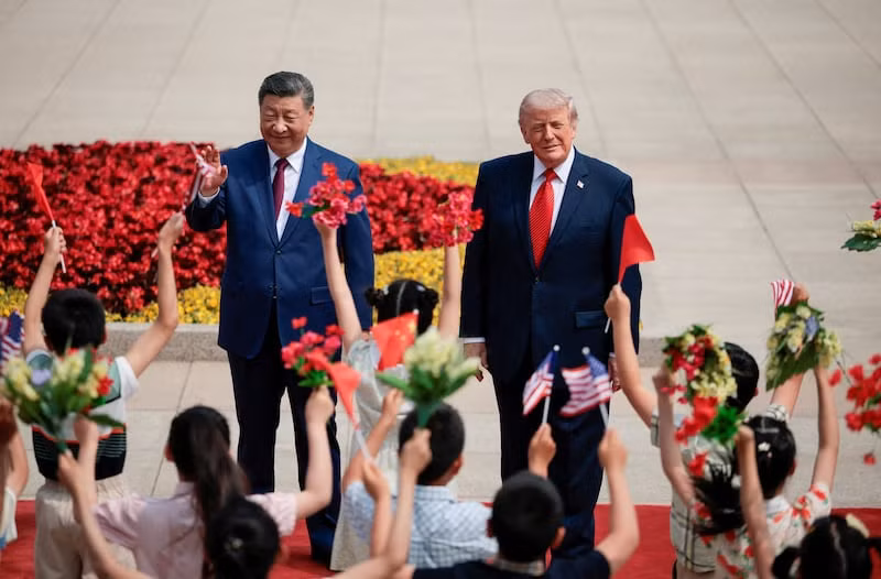 Trung Quốc trải thảm đỏ đón ông Trump -1