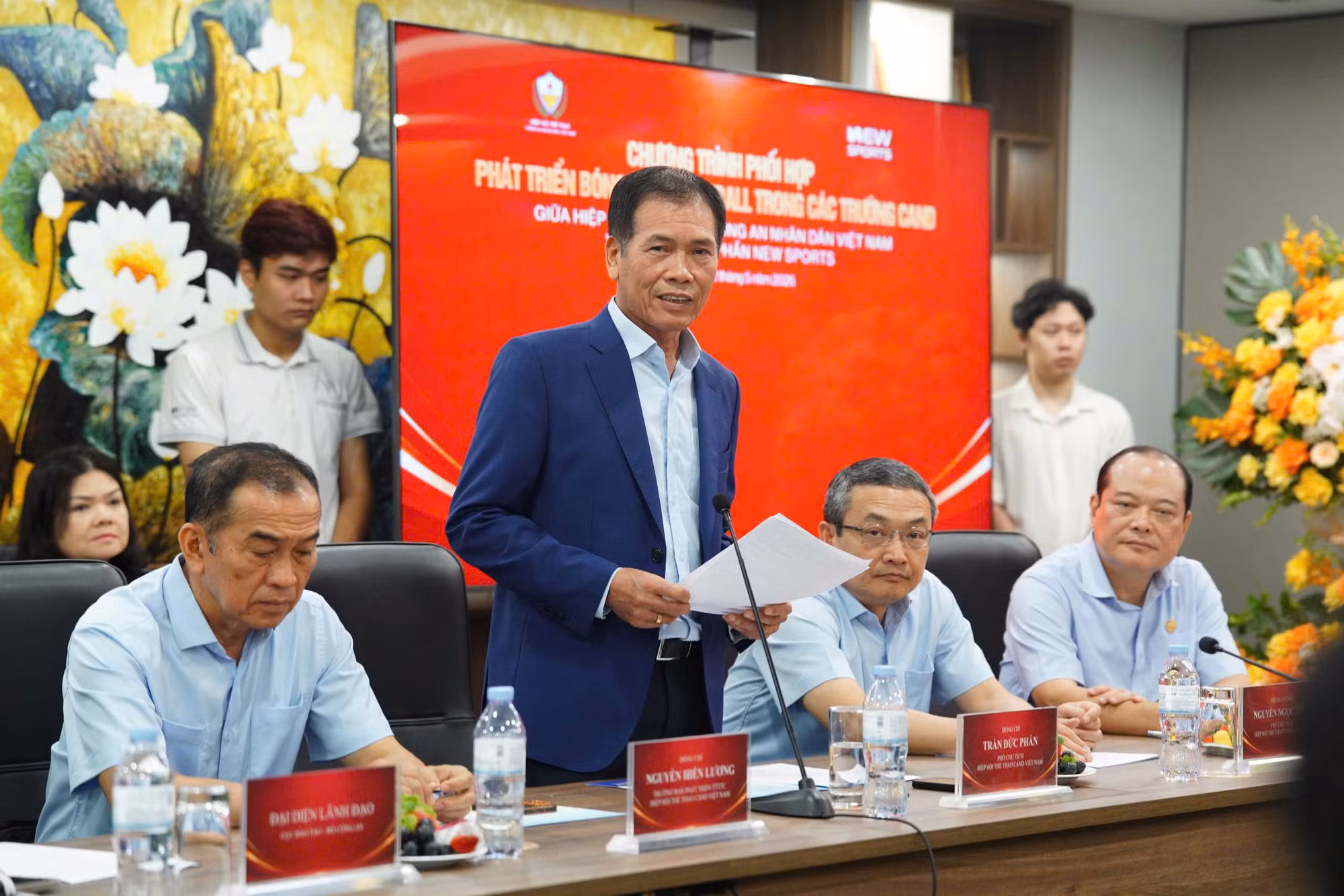Hiệp hội Thể thao CAND Việt Nam phối hợp New Sports phát triển bóng rổ, pickleball trong các trường Công an nhân dân -0