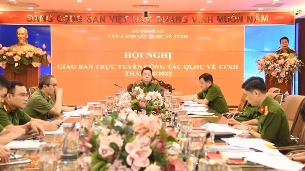 Cảnh sát QLHC về TTXH hoàn thành các công tác trọng tâm, trong đó có Đề án 06