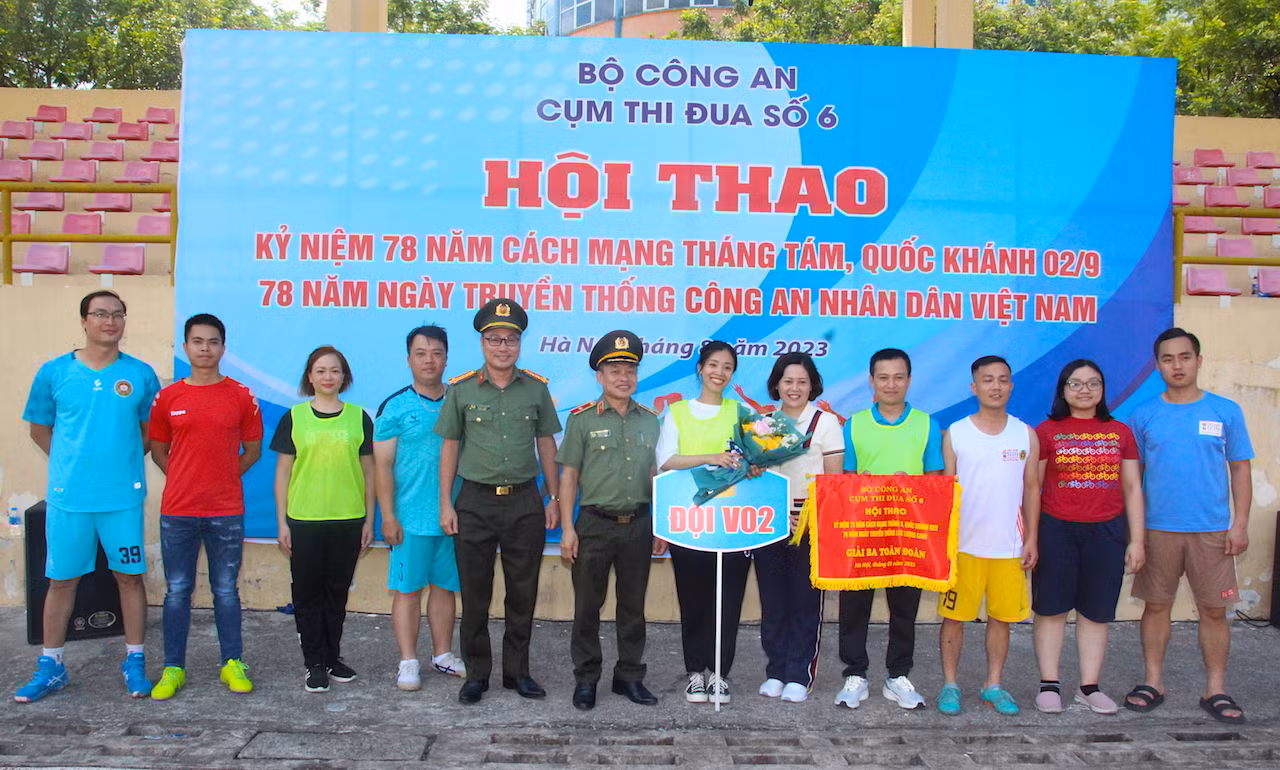 Văn phòng Bộ Công an giành giải Nhất toàn đoàn Hội thao cụm thi đua số 6 -0