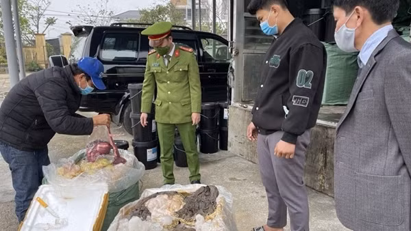 Ngăn chặn 1,6 tấn nội tạng, heo sữa thối lên… bàn nhậu ảnh 3