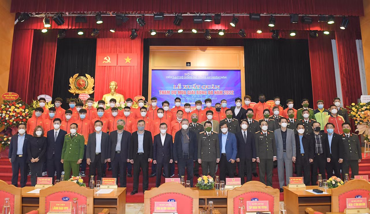 Câu lạc bộ bóng đá CAND xuất quân tham dự mùa giải bóng đá năm 2022 -0