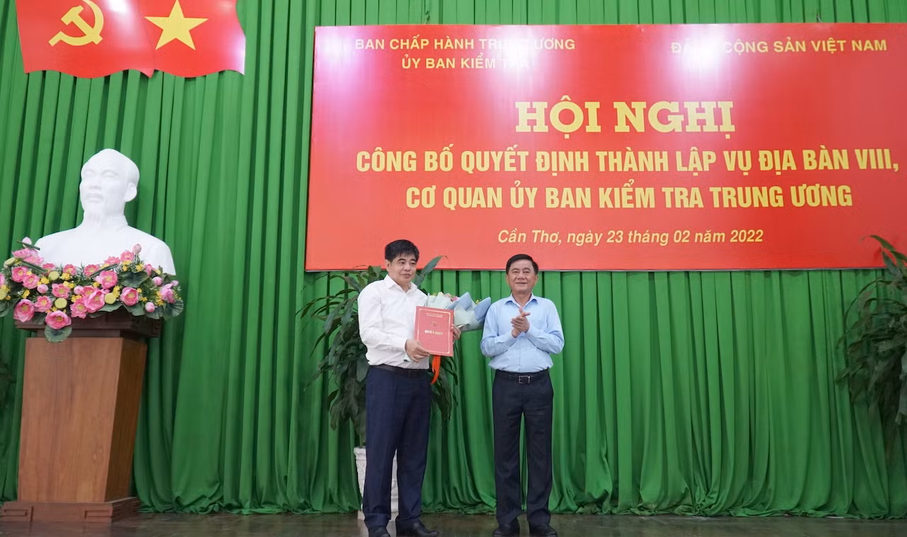 Ủy ban Kiểm tra Trung ương công bố quyết định thành lập Vụ địa bàn VIII -0