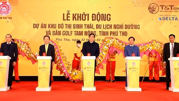 T&T Group khởi động dự án khu đô thị sinh thái và sân golf gần 500 ha tại Phú Thọ