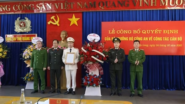 Công bố Quyết định bổ nhiệm Phó Giám đốc Công an tỉnh Quảng Ninh