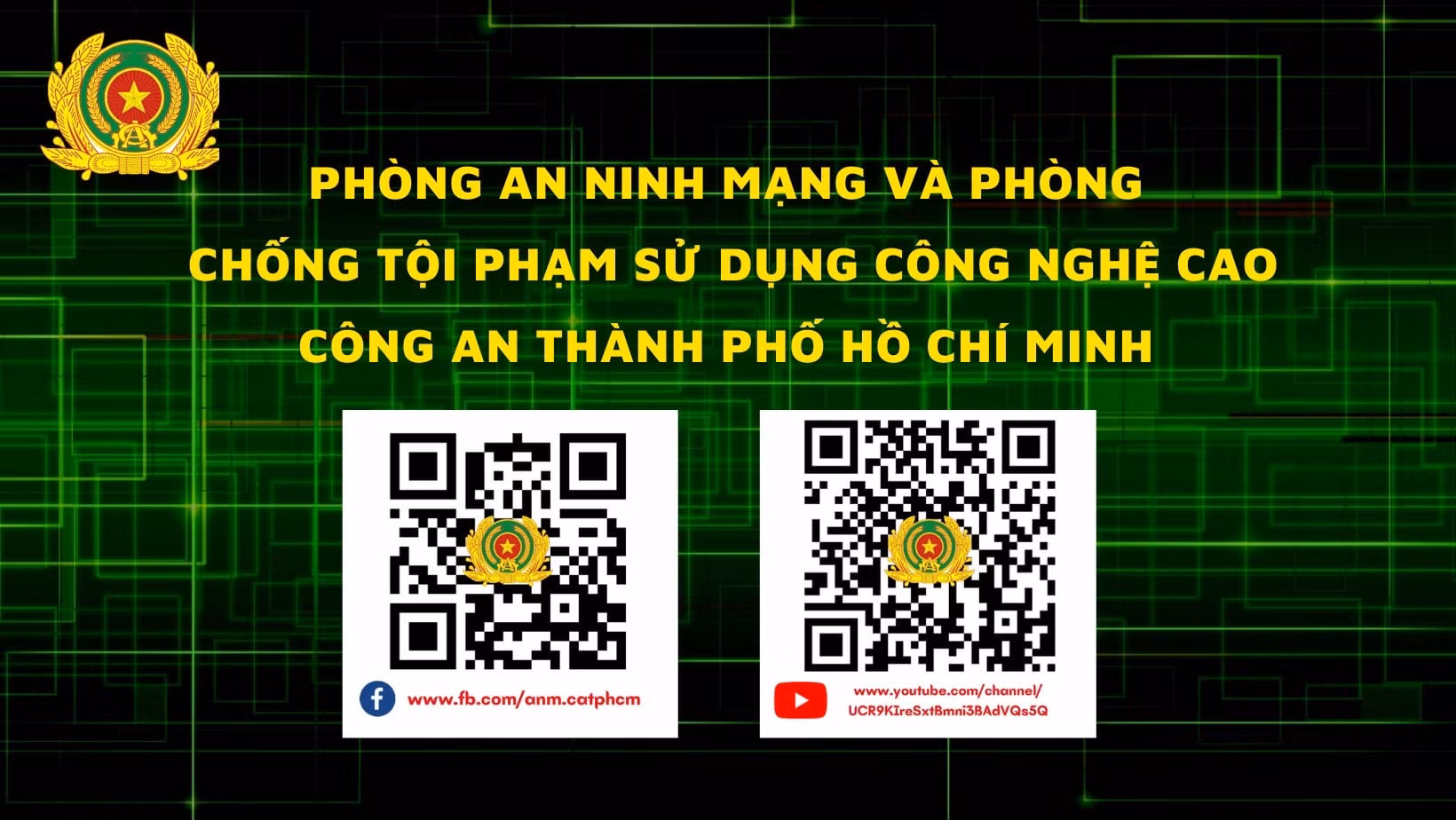 Công an TP Hồ Chí Minh công bố thành lập các trang mạng xã hội -0