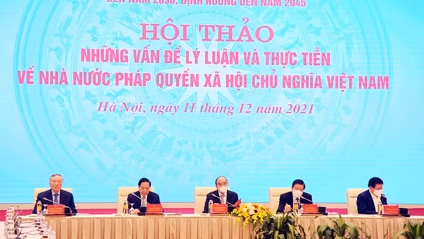 Chủ tịch nước chủ trì hội thảo về Nhà nước pháp quyền xã hội chủ nghĩa