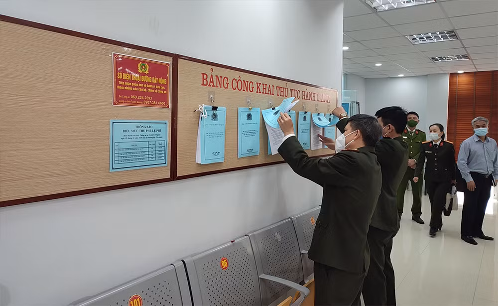 Bộ Công an kiểm tra công tác cải cách hành chính năm 2021 tại Công an Tuyên Quang -3