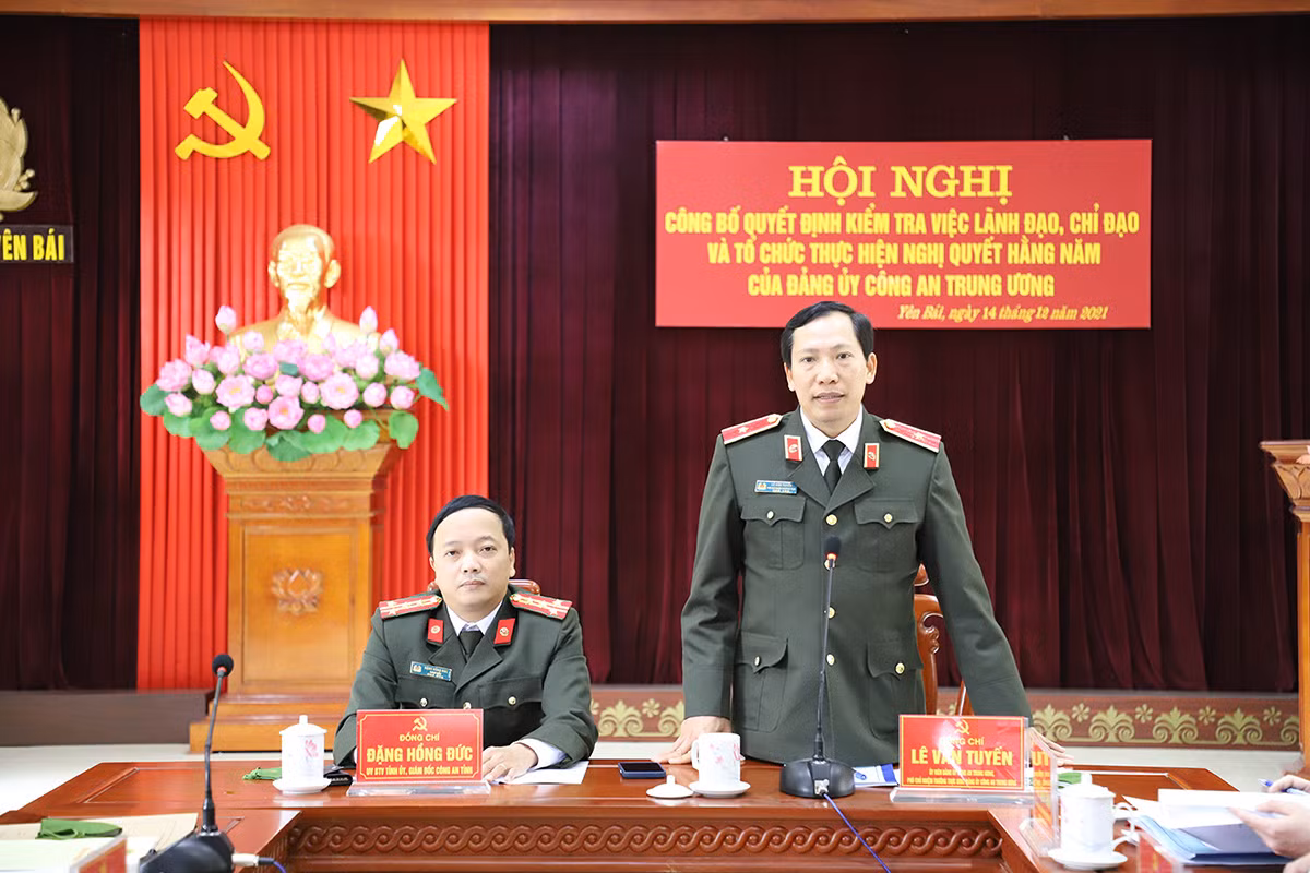 Ủy ban kiểm tra Đảng ủy Công an Trung ương làm việc với Đảng bộ Công an tỉnh Yên Bái -2