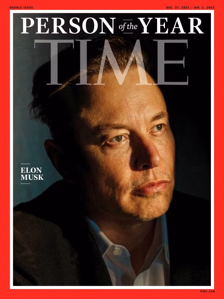 Tỉ phú Elon Musk được tạp chí Time chọn là Nhân vật của năm -0