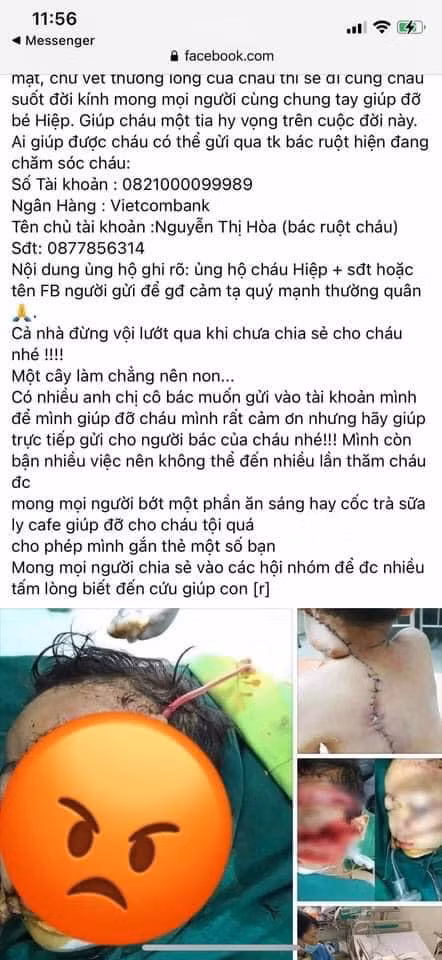 Đối tượng dùng hình ảnh các số phận bi thảm để kêu gọi lừa đảo tiền từ thiện sa lưới -0