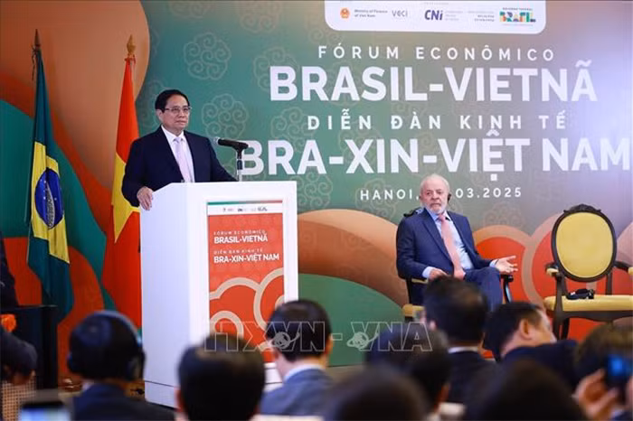 Thủ tướng Phạm Minh Chính và Tổng thống Lula da Silva cùng dự Diễn đàn kinh tế Việt Nam - Brazil -0