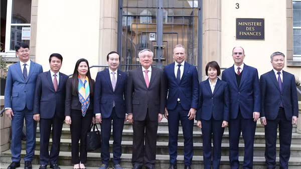 Việt Nam, Luxembourg thống nhất sớm ký kết Bản ghi nhớ về hợp tác xây dựng trung tâm tài chính quốc tế