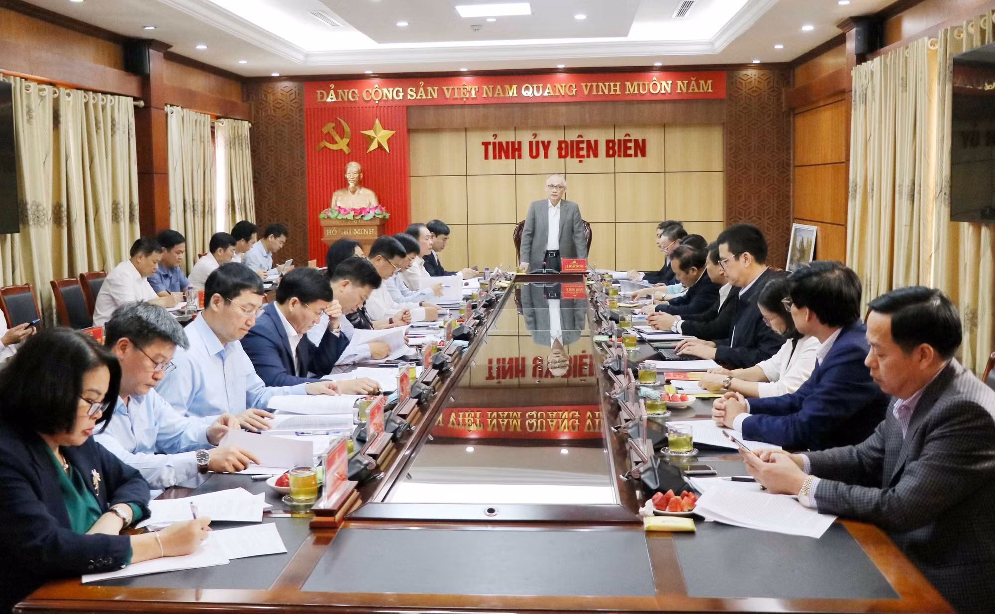 Đoàn kiểm tra của Bộ Chính trị, Ban Bí thư thông qua &nbsp;dự thảo báo cáo kiểm tra đối với Tỉnh ủy Điện Biên -0