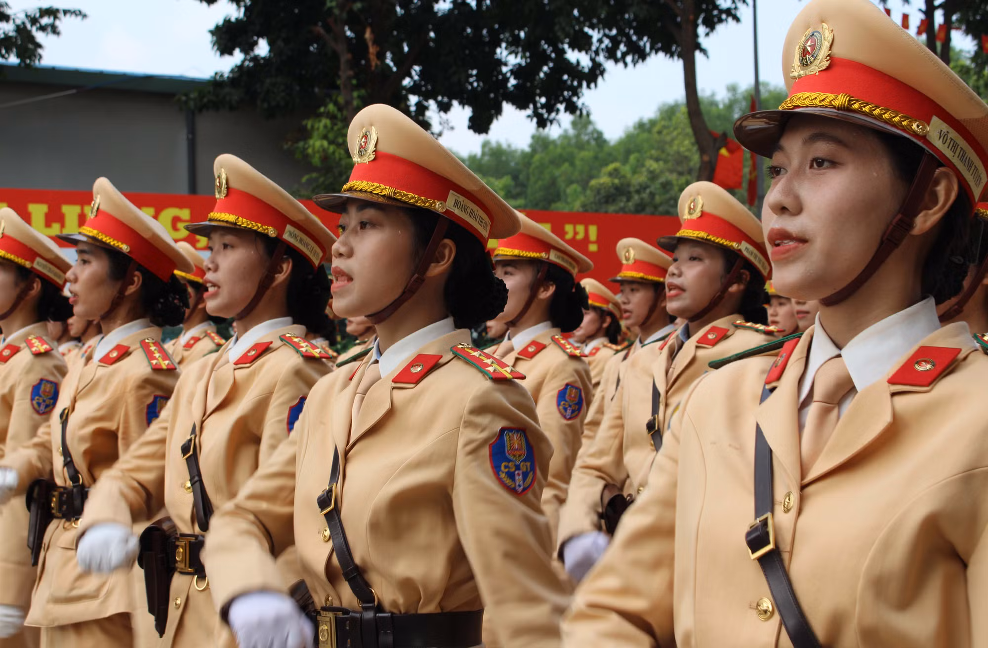 Hợp luyện các lực lượng CAND tham gia diễu binh, diễu hành tại Lễ kỷ niệm 50 năm Ngày giải phóng miền Nam, thống nhất đất nước -0