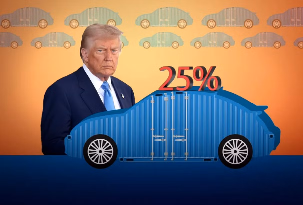 Ông Trump tuyên bố áp thuế các loại ô tô nhập khẩu từ 2,5% lên 25% -0