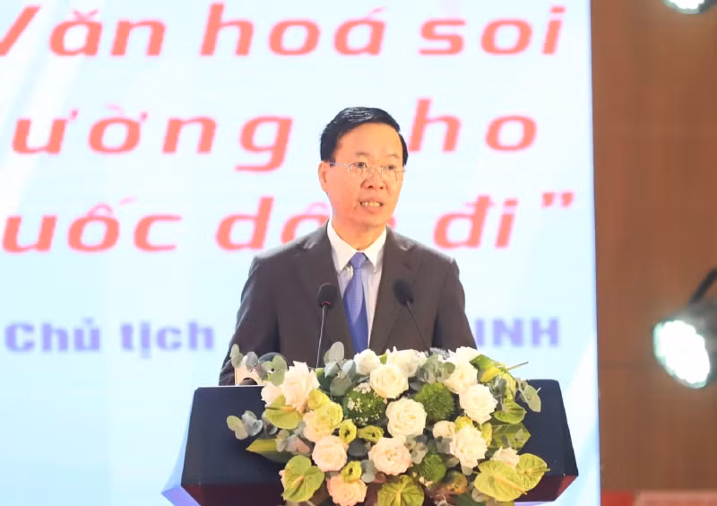 Chủ tịch nước Võ Văn Thưởng dự Hội nghị nhà văn lão thành Việt Nam lần thứ nhất -0