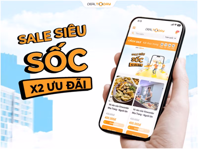 Nâng cấp nền tảng, Dealtoday “tung” đại tiệc ưu đãi&nbsp; -0