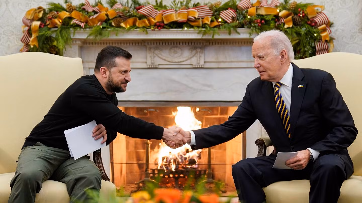 Tổng thống Zelensky thuyết phục Quốc hội Mỹ viện trợ cho Ukraine -0