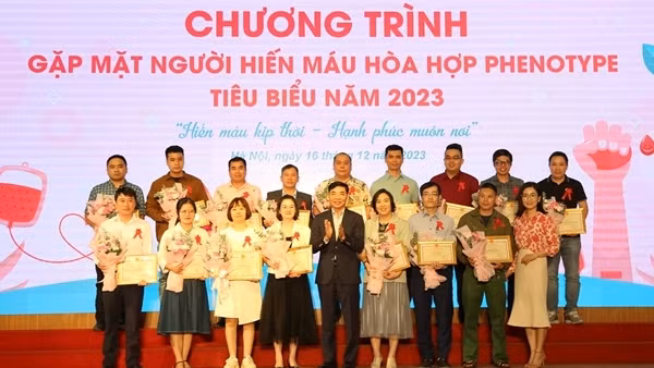 Tôn vinh những người hiến máu hòa hợp