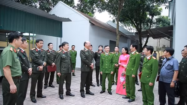 Tham quan mô hình Công an phường điển hình, kiểu mẫu tại Nghệ An