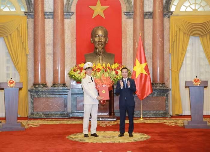 Thăng cấp bậc hàm Thượng tướng đối với Thứ trưởng Bộ Công an Nguyễn Duy Ngọc -0