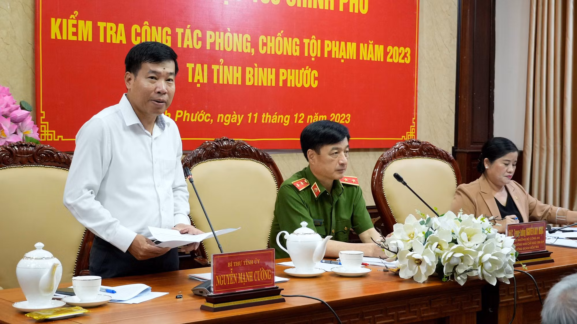 Thứ trưởng Nguyễn Duy Ngọc kiểm tra công tác phòng, chống tội phạm tại Bình Phước -0