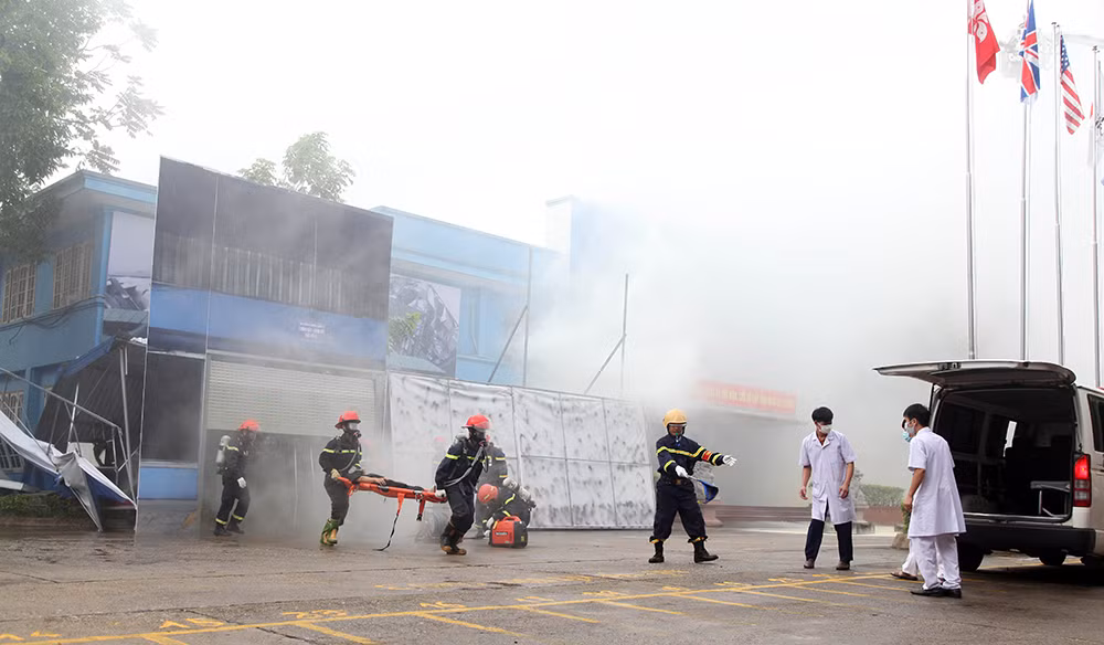 Diễn tập phương án chữa cháy và cứu nạn, cứu hộ quy mô lớn -1