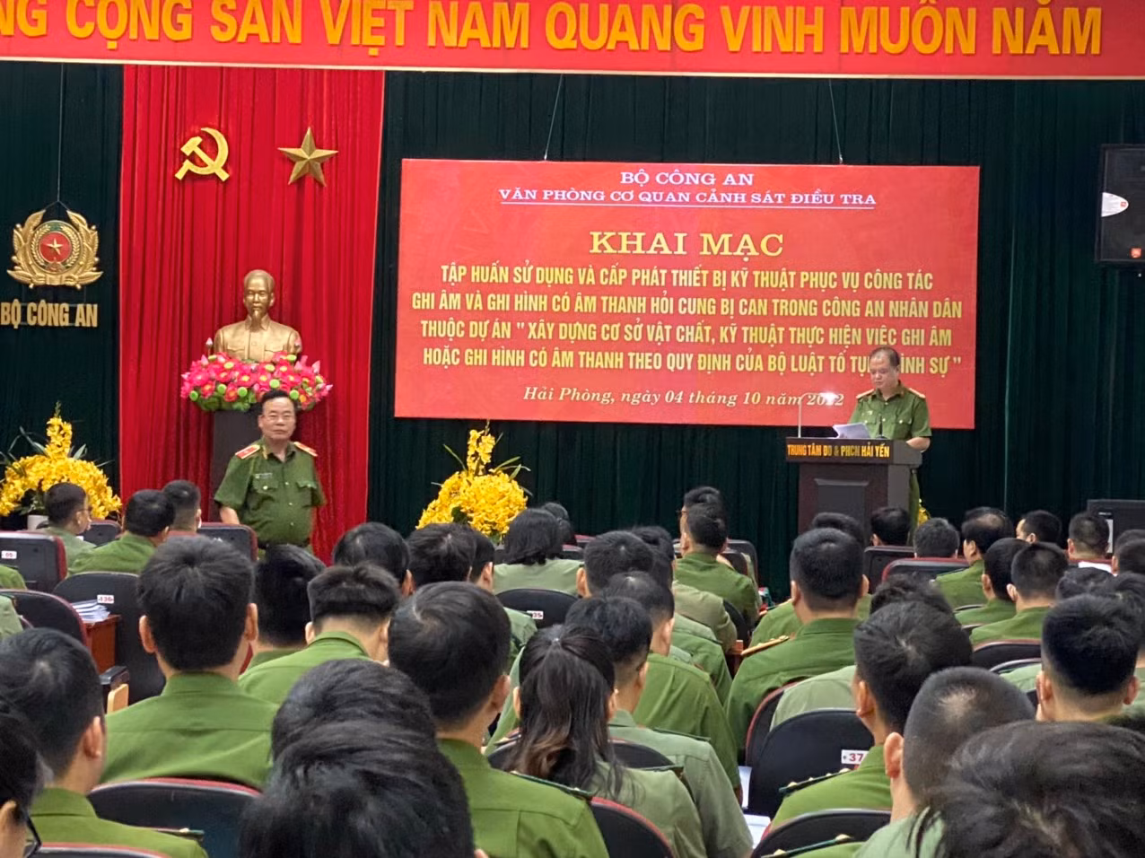 Tập huấn sử dụng thiết bị kỹ thuật phục vụ công tác ghi âm và ghi hình hỏi cung bị can -0