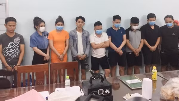 Tổ chức sử dụng ma túy trong căn nhà không số