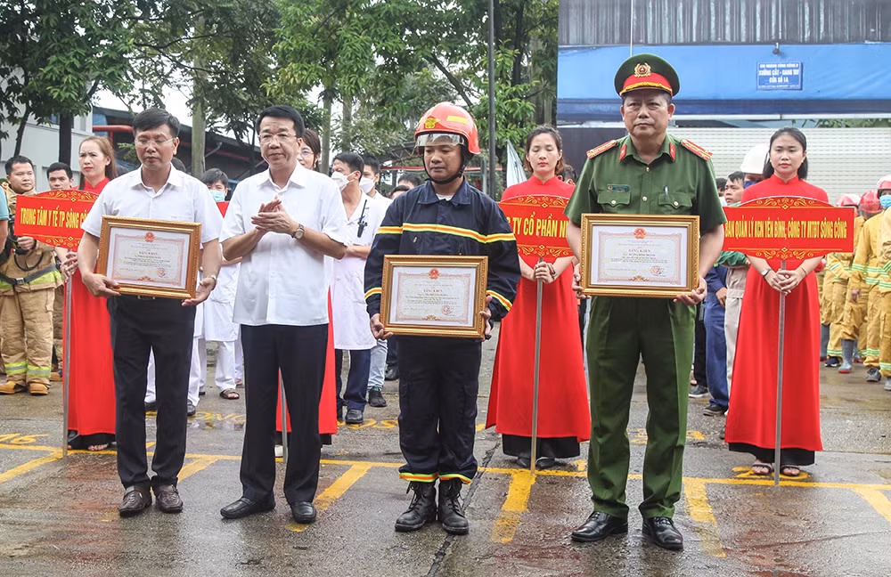 Diễn tập phương án chữa cháy và cứu nạn, cứu hộ quy mô lớn -0