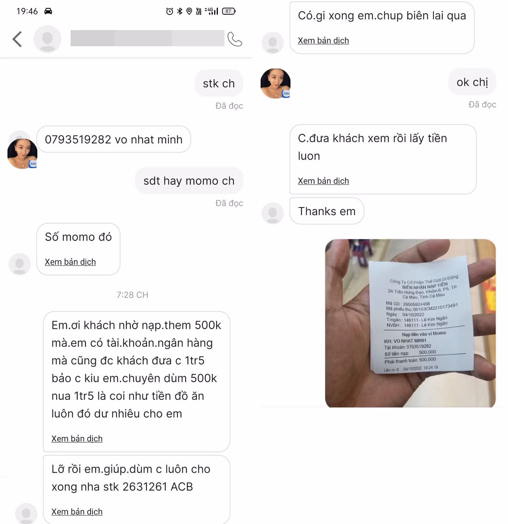 Một số tài xế Grab ở Cà Mau sập bẫy lừa đảo chuyển tiền -0