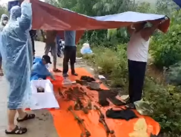 Tá hỏa khi phát hiện bộ xương người trong rừng keo -0