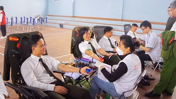 Công an tỉnh Thái Nguyên tổ chức Ngày hội hiến máu tình nguyện