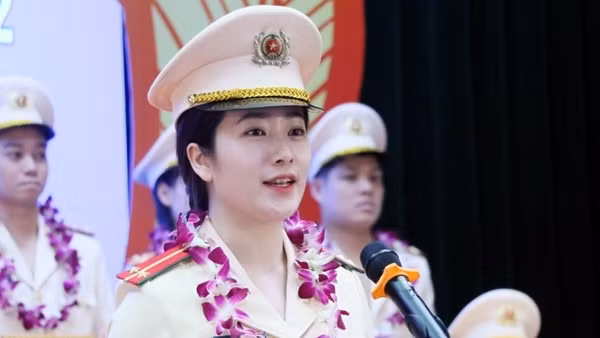 Trung uý Công an Hà Tĩnh tham dự Liên hoan thanh niên thế giới tại Nga