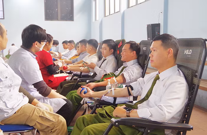 Công an tỉnh Thái Nguyên tổ chức Ngày hội hiến máu tình nguyện -1