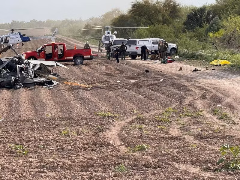 Trực thăng Mỹ rơi gần biên giới Mexico, 3 người thiệt mạng -0